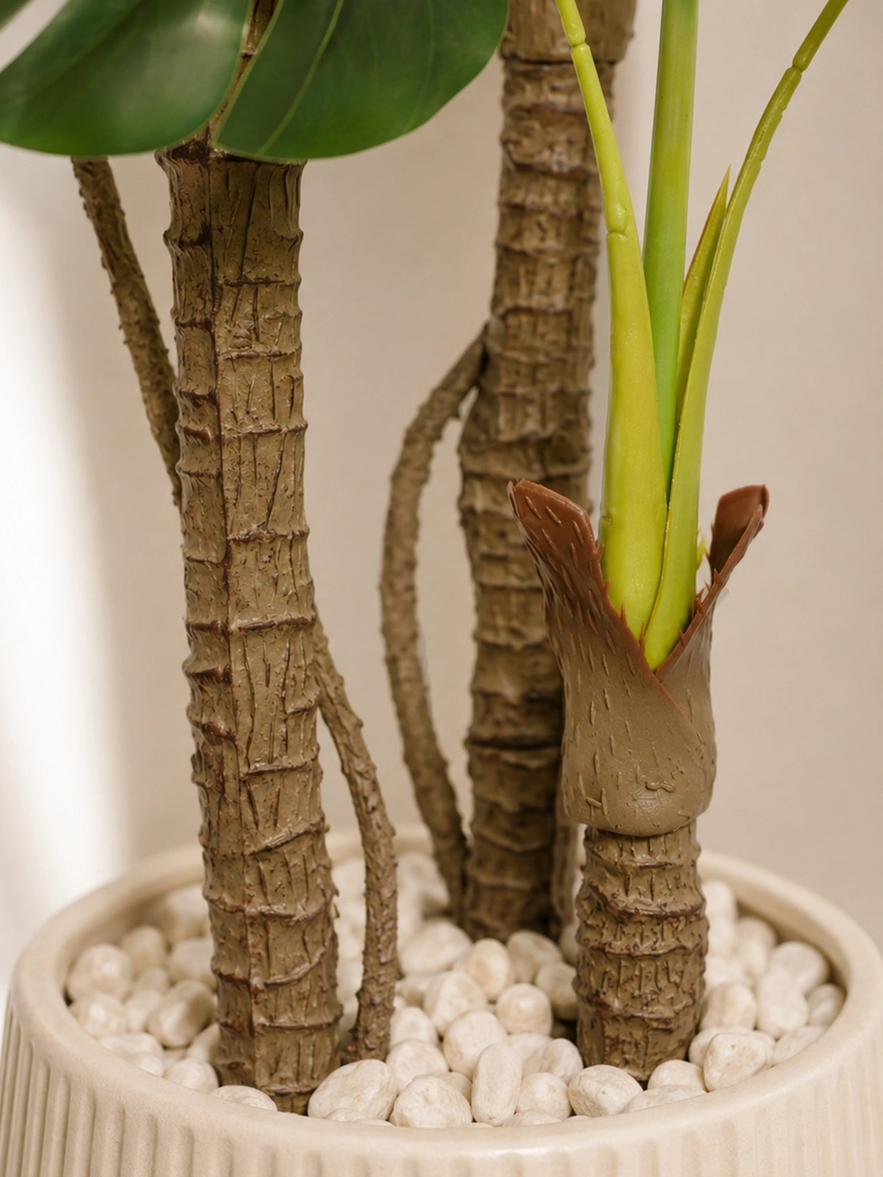 Artificial Monstera Plant | 120 cm | 3 Poles | 12 Leaves