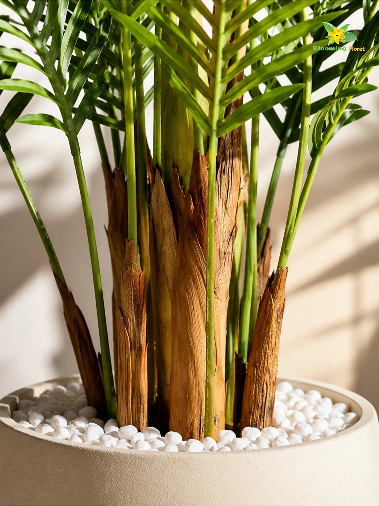 Artificial Areca Palm Plant | 140 cm | 18 Leaves | With Basic Pot