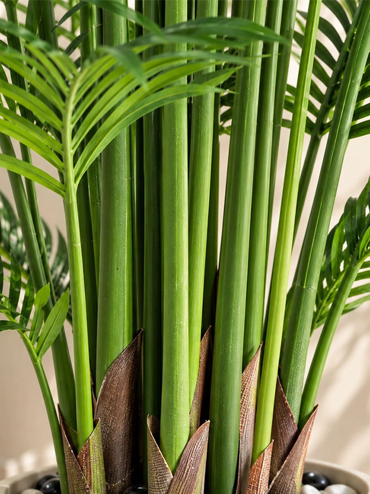Artificial Areca Palm Plant | 210 cm | 21 Leaves | With Basic Pot