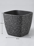 Coarse Textured Square Planter Pot | 15 cm | Set of 3