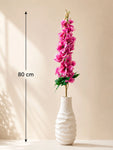 Amber Ginger & Lily Candle & Reed Diffuser Set with Pink Delphinium
