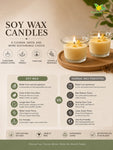 Glass Candle | Vanilla | 5 cm | Set of 1, 2 Pcs