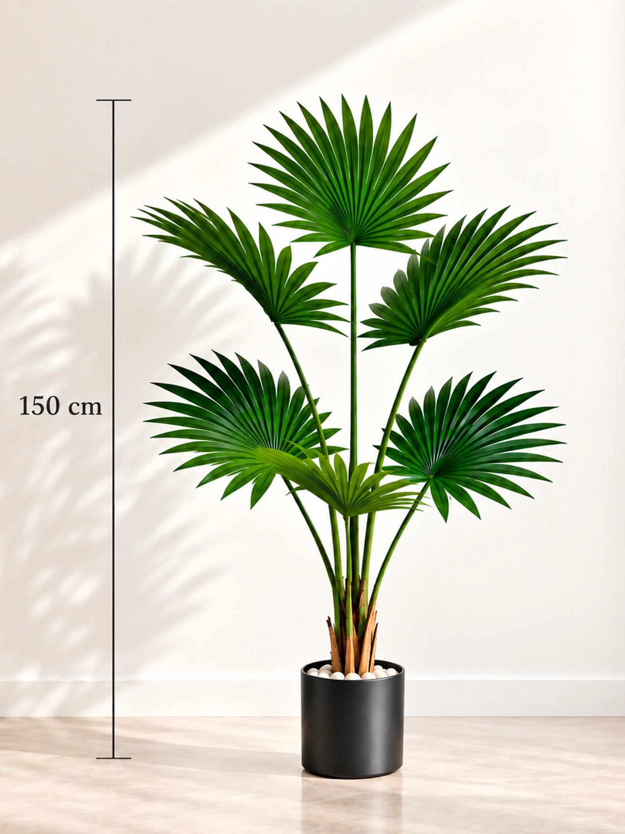 Artificial Fern Palm Plant | 150 cm | 6 Leaves
