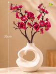Small Plum Blossom Flower Stick | Dark Pink | 35 cm | Set of 2
