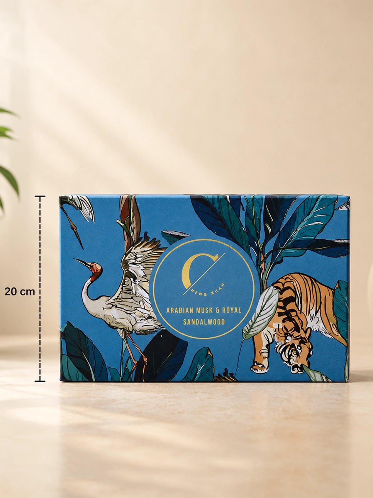 Reed Diffuser & Candle Set with Blue Magnolia Ikebana