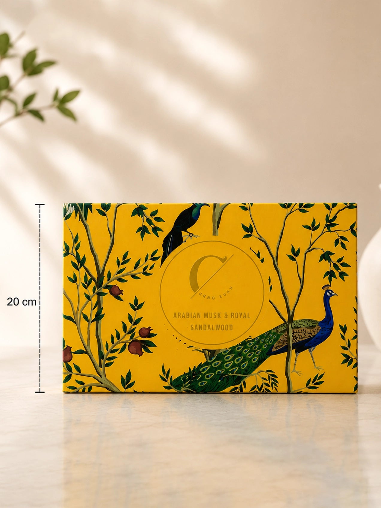 Reed Diffuser & Candle Set with Yellow Magnolia Ikebana