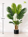 Artificial Areca Palm Plant | 120 cm | 13 Leaves | With Basic Pot