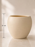 Oval Planter | Off White | 31 cm