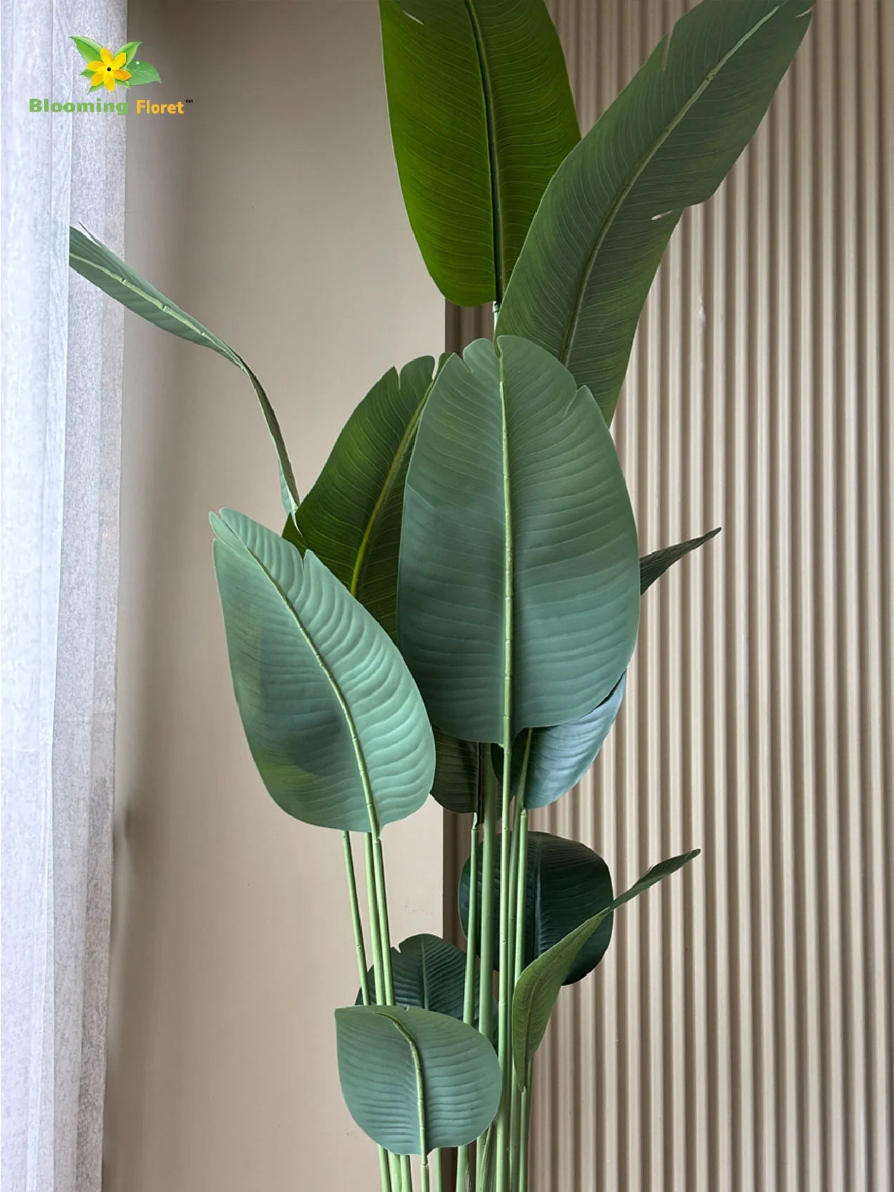 Artificial Banana Leaf Plant – 220 cm, with Basic Pot