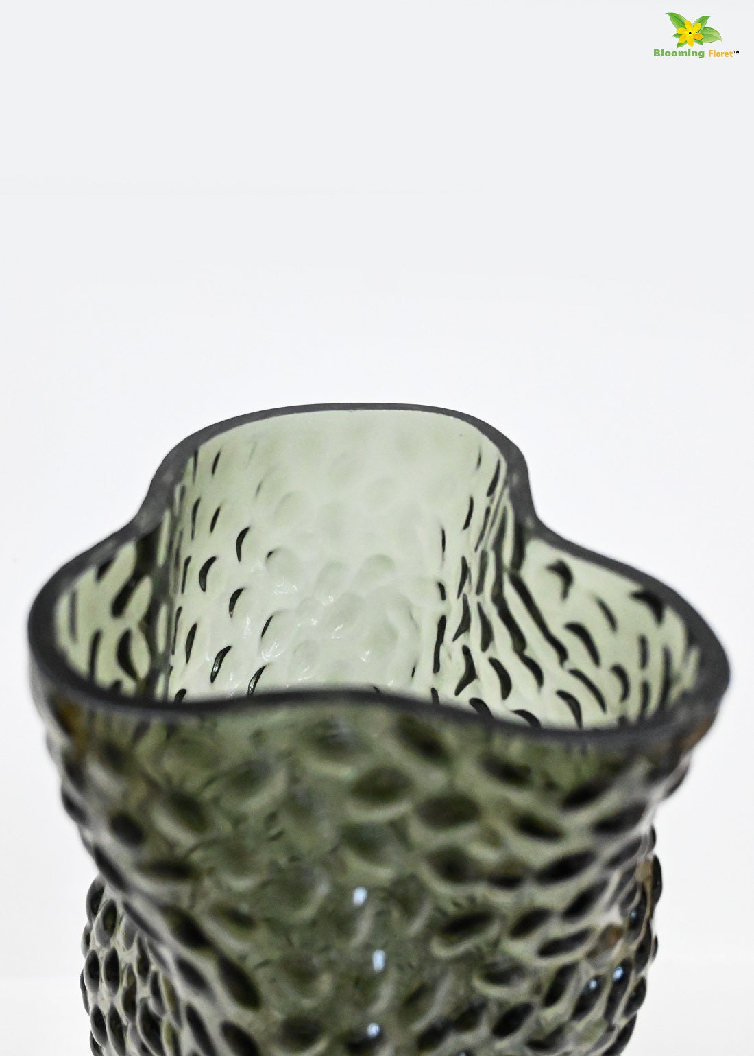 Midnight Twisted Glass Vase