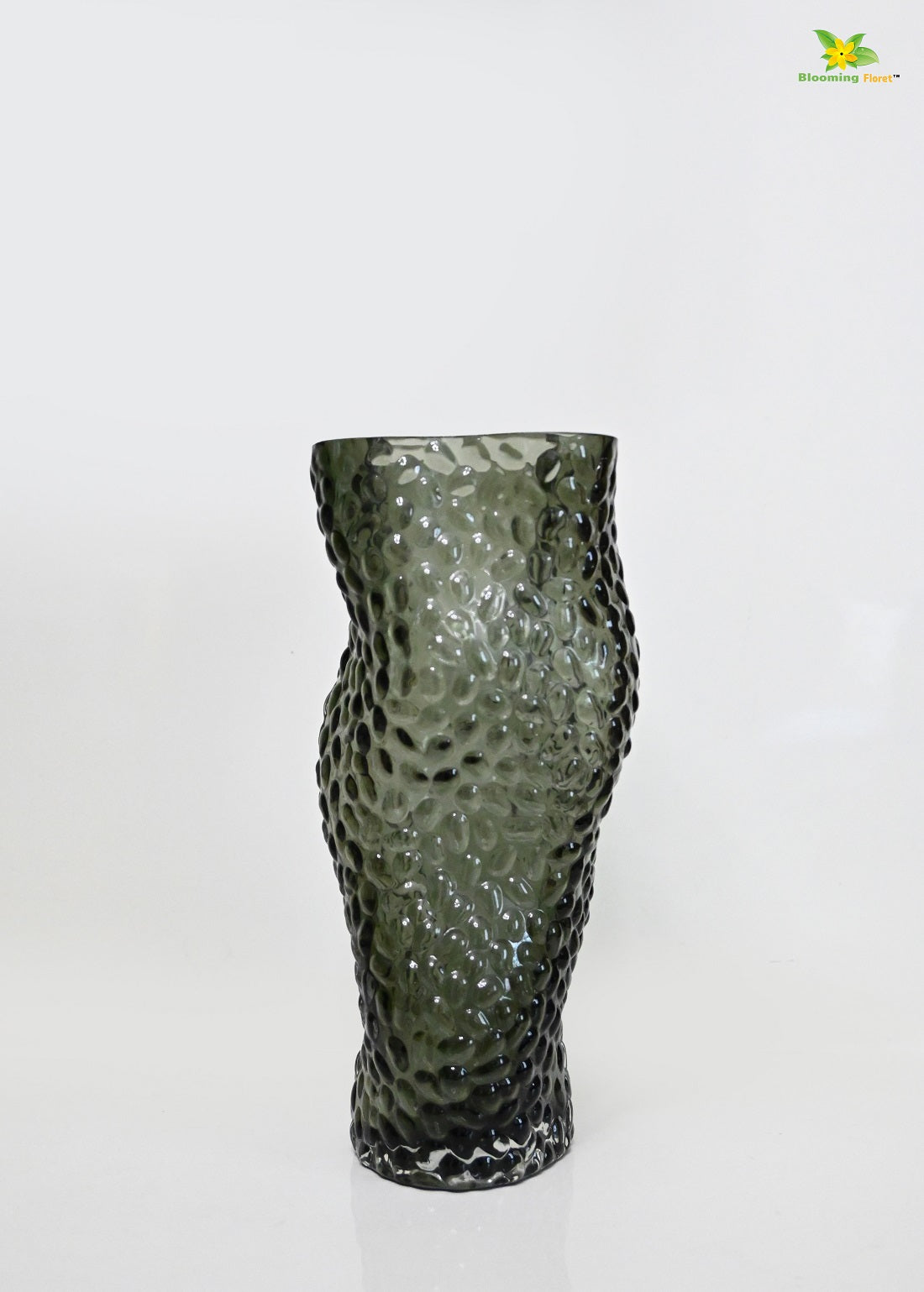 Midnight Twisted Glass Vase