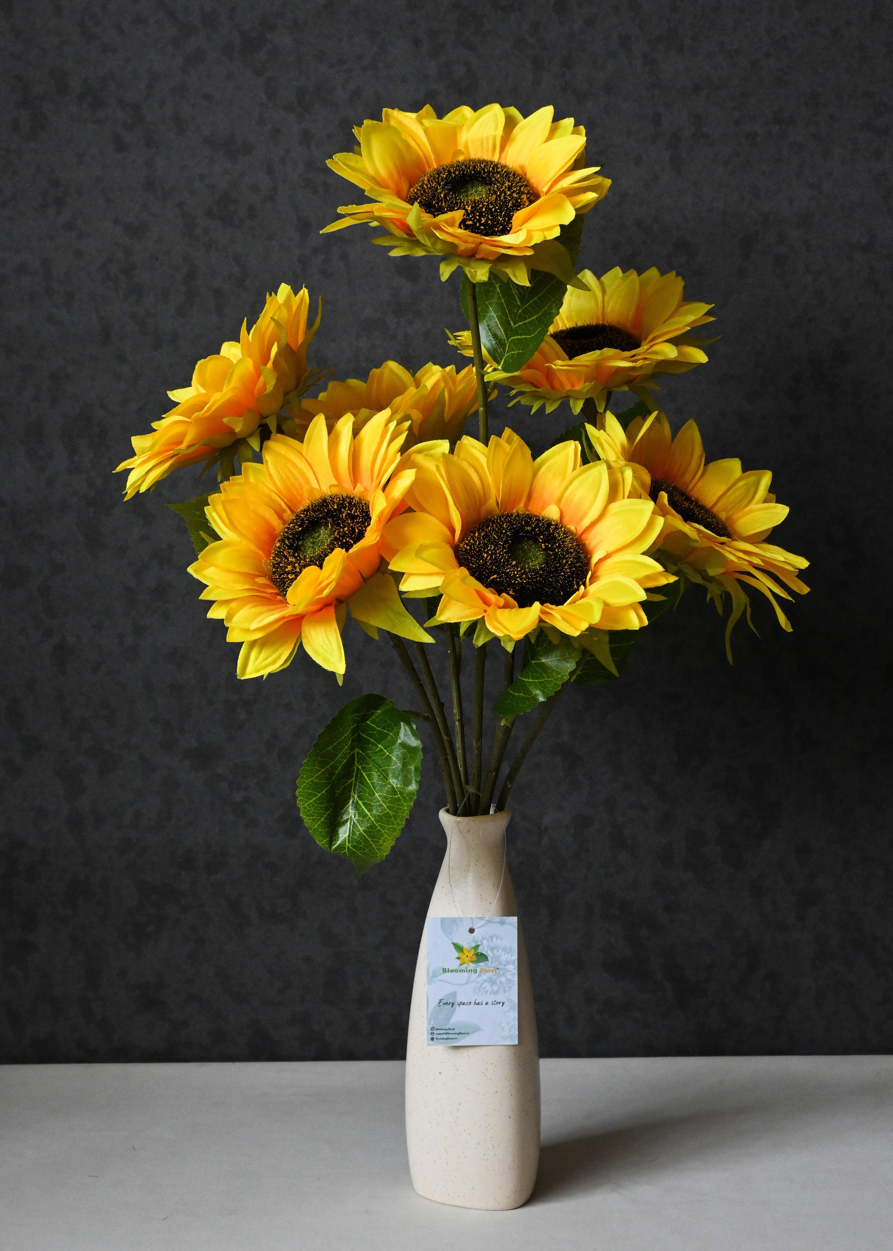 Artificial Bunch of Sunflower for Decor