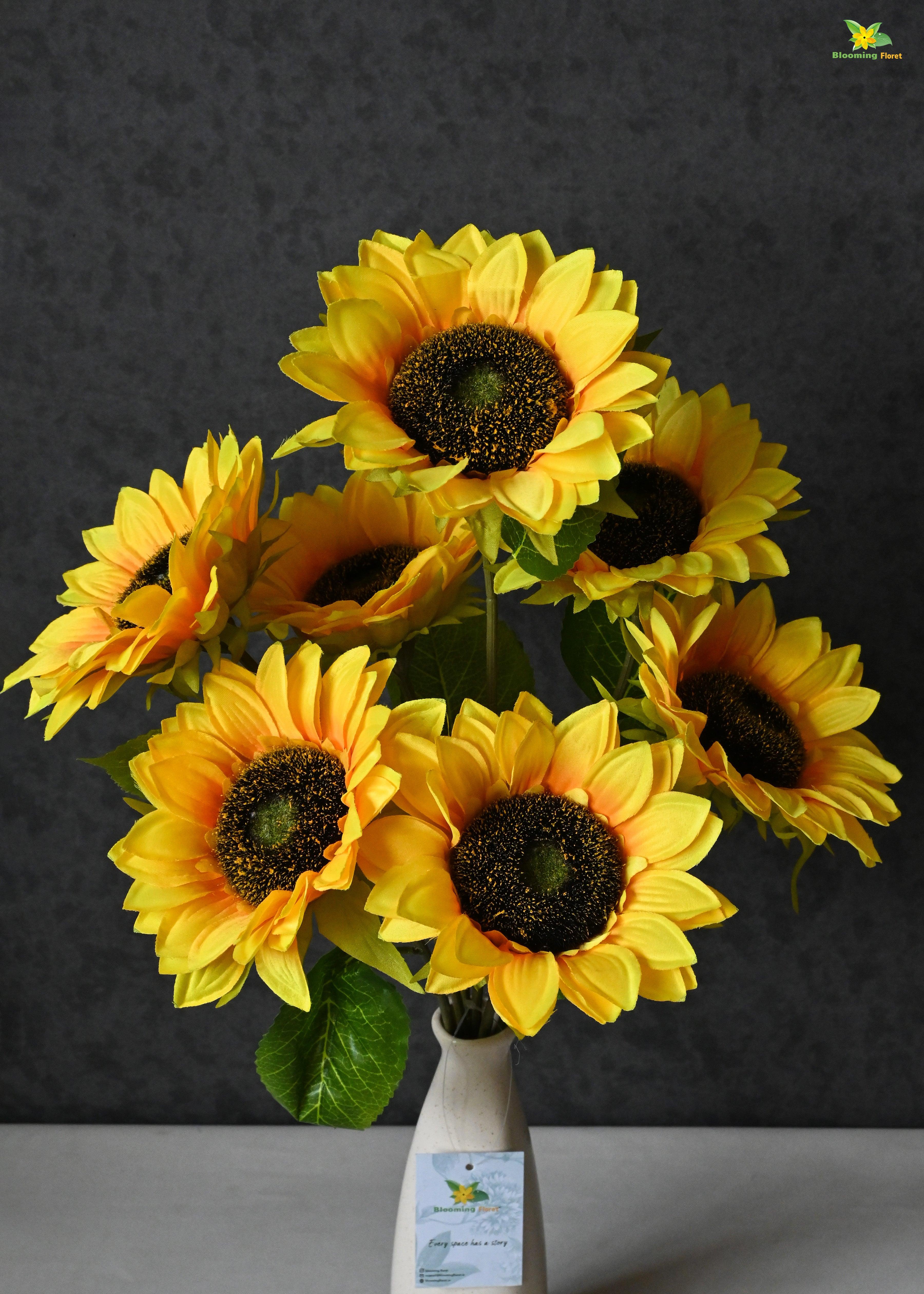 Artificial Bunch of Sunflower for Decor