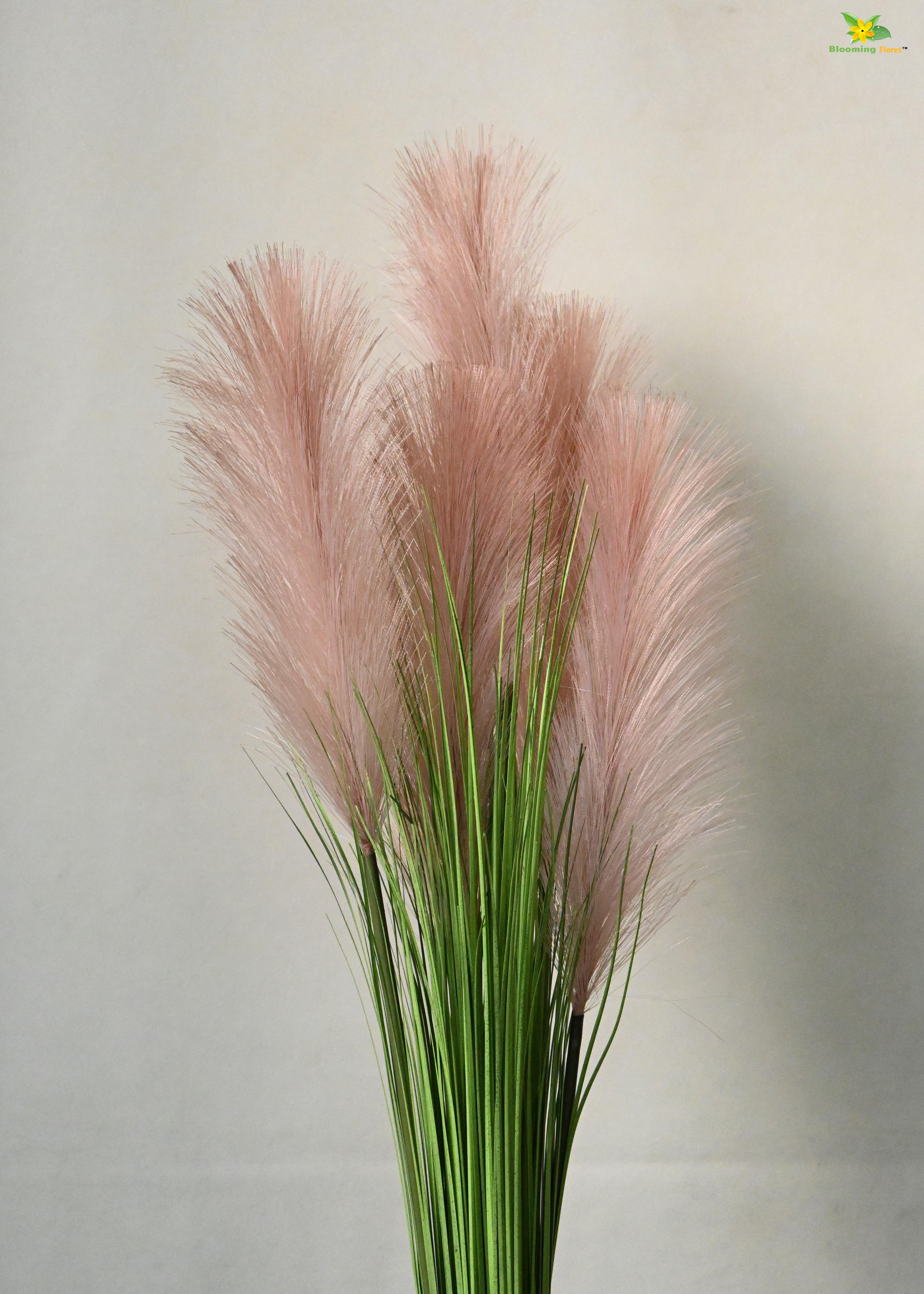 Artificial Flower Pampas Grass For Decor with Basic Pot | 93.9 cm Tall