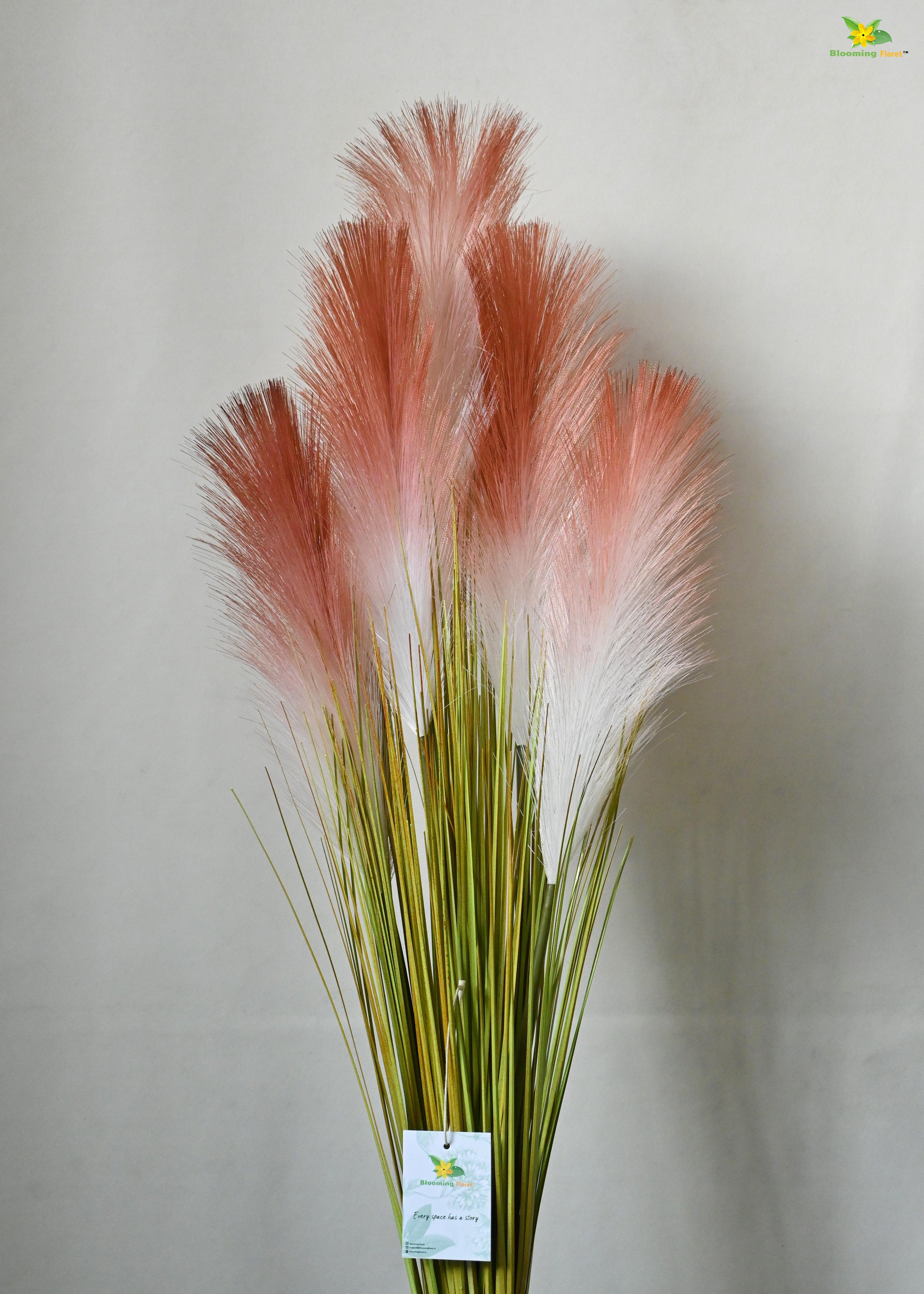 Artificial Flower Pampas Grass For Decor with Basic Pot | 93.9 cm Tall