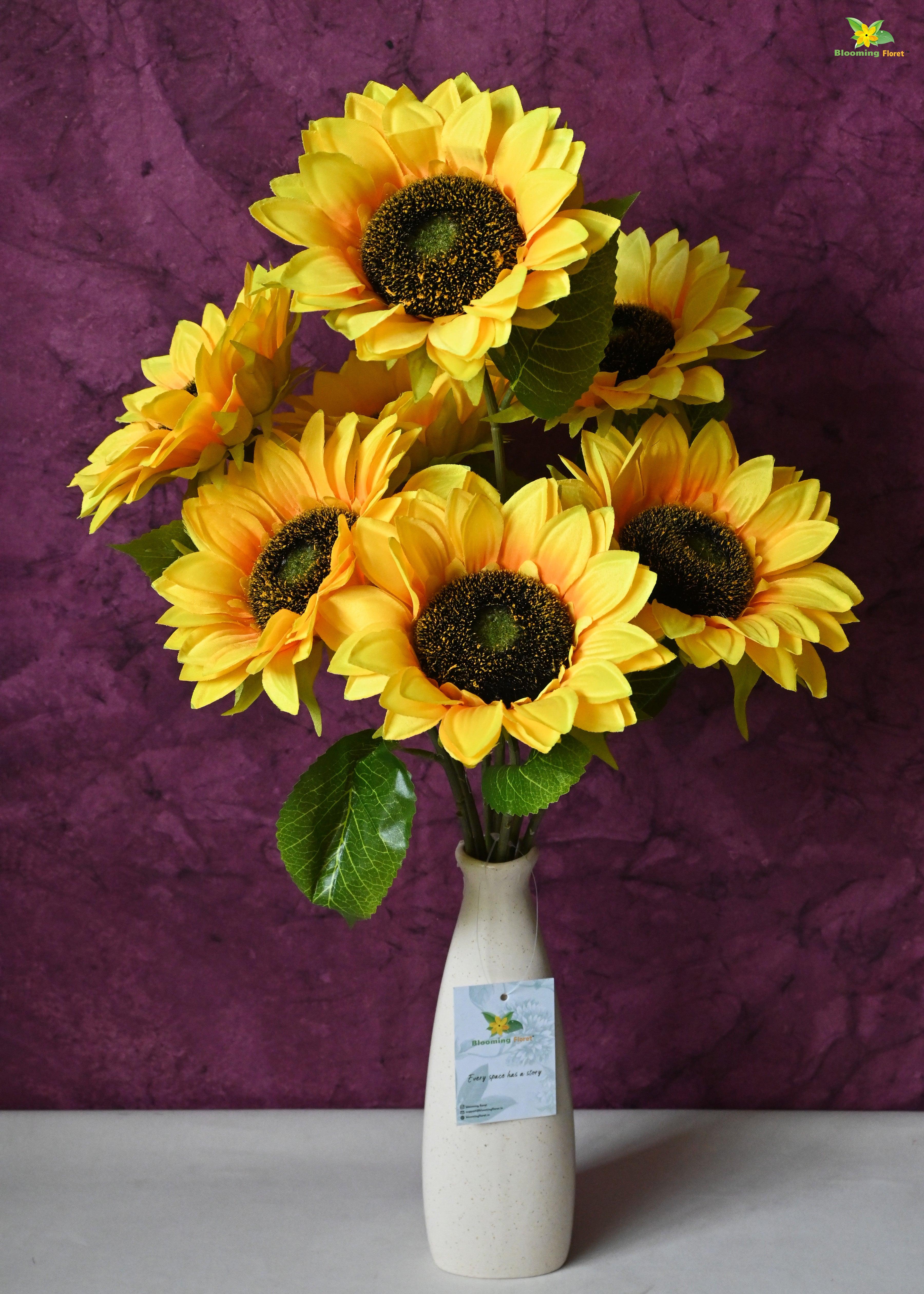 Artificial Bunch of Sunflower for Decor