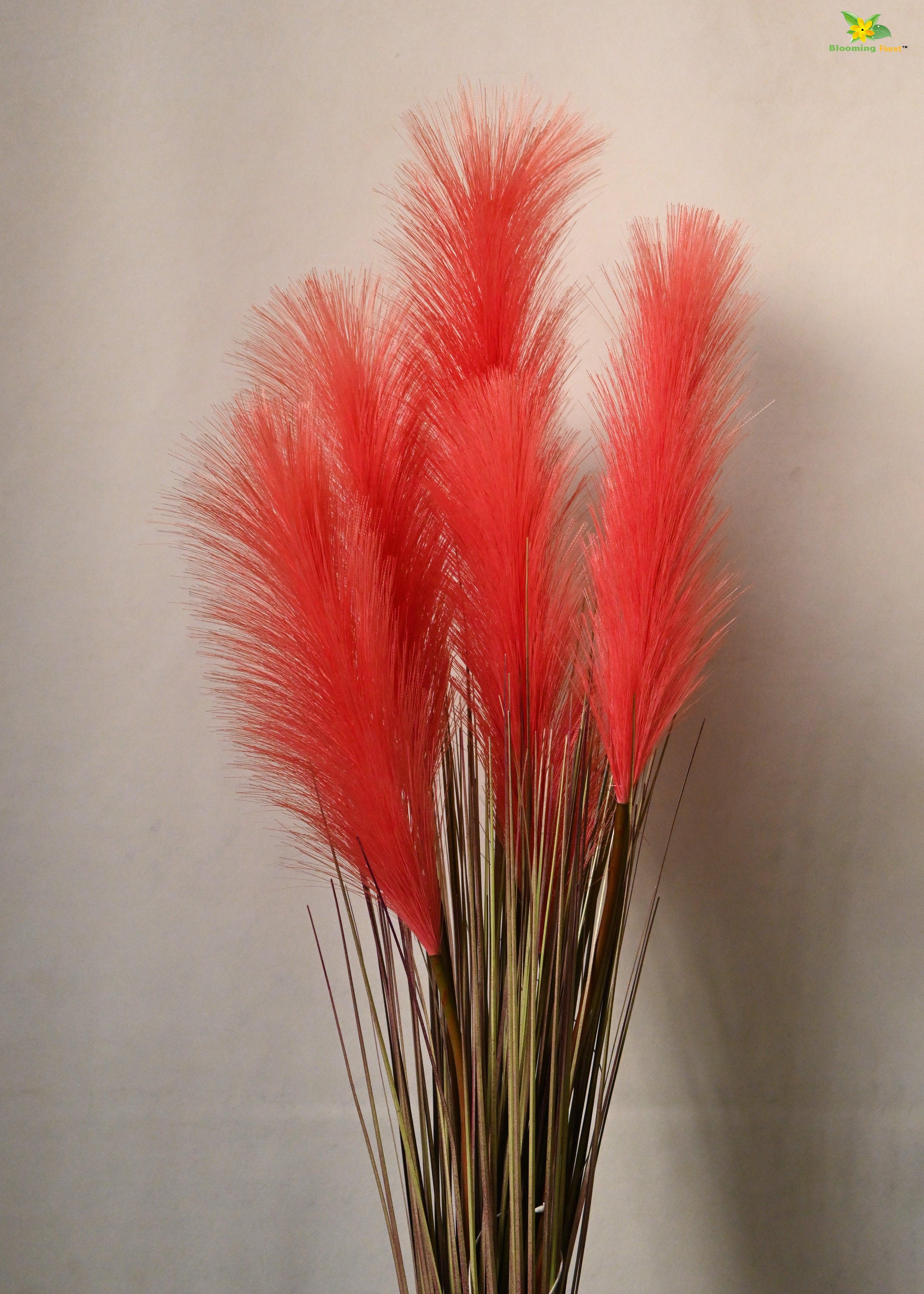 Artificial Flower Pampas Grass For Decor with Basic Pot | 93.9 cm Tall