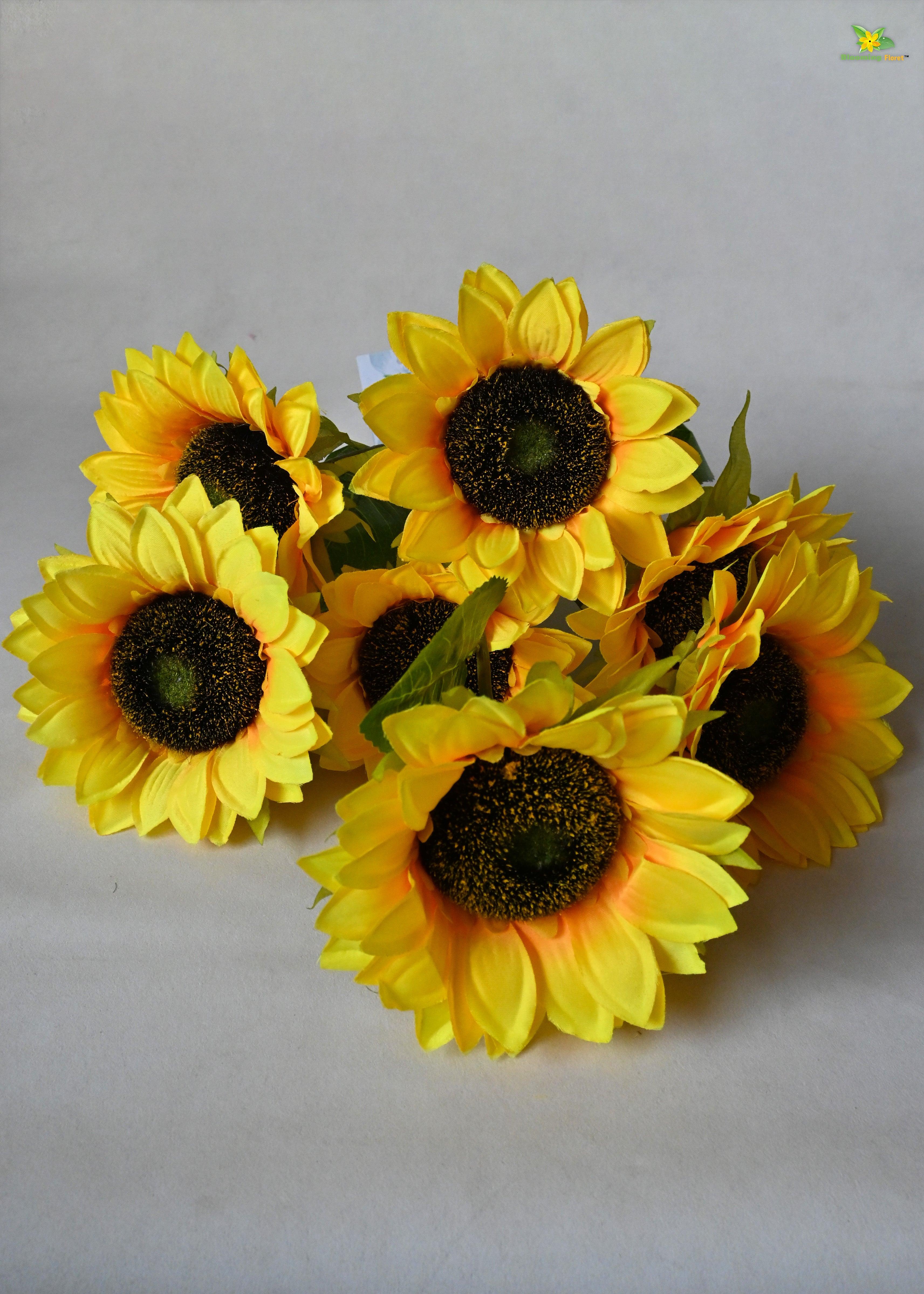 Artificial Bunch of Sunflower for Decor