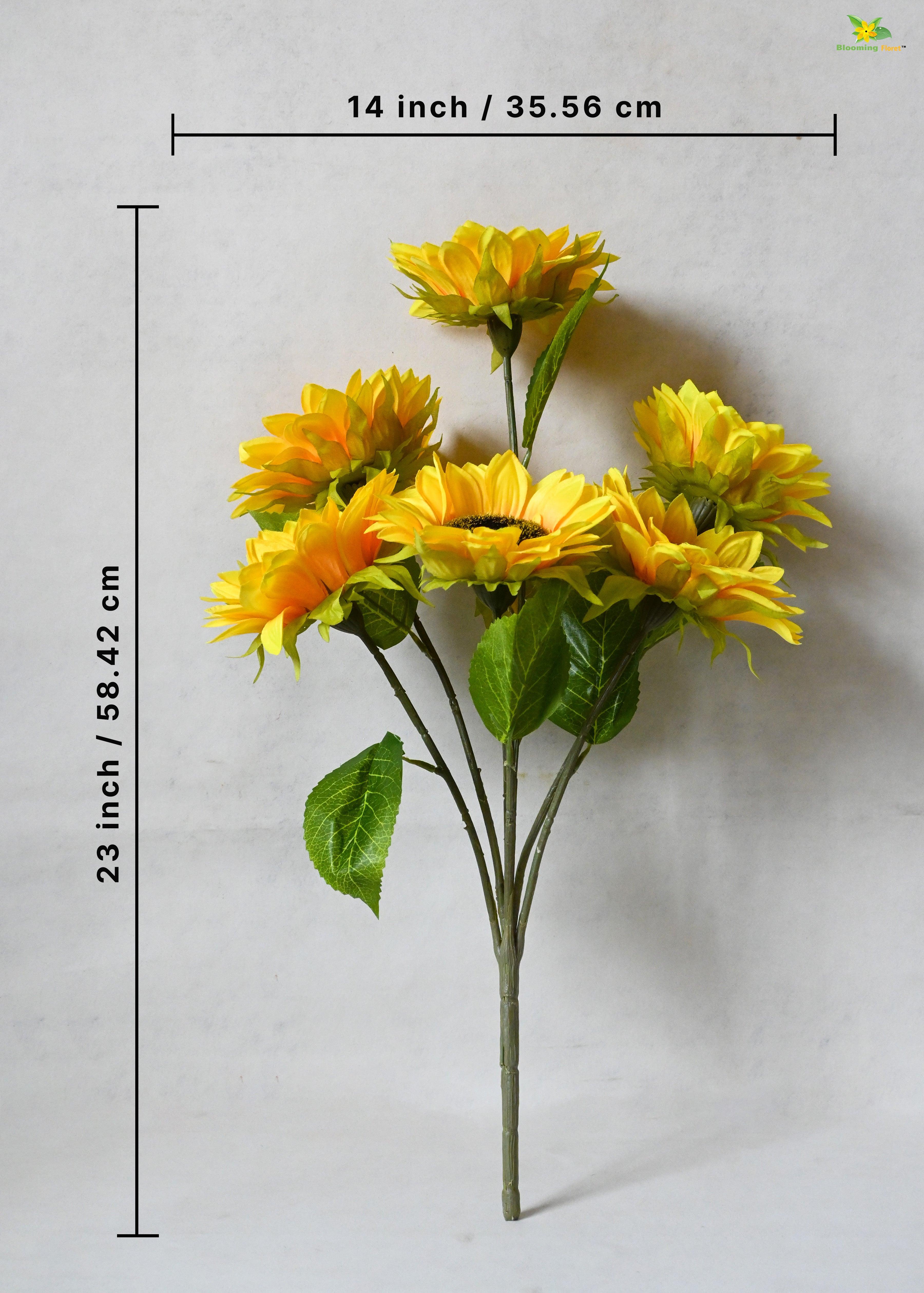 Artificial Bunch of Sunflower for Decor